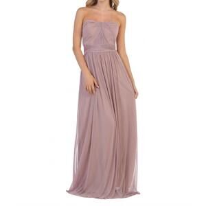 NEW EVA off the shoulder gown in mauve